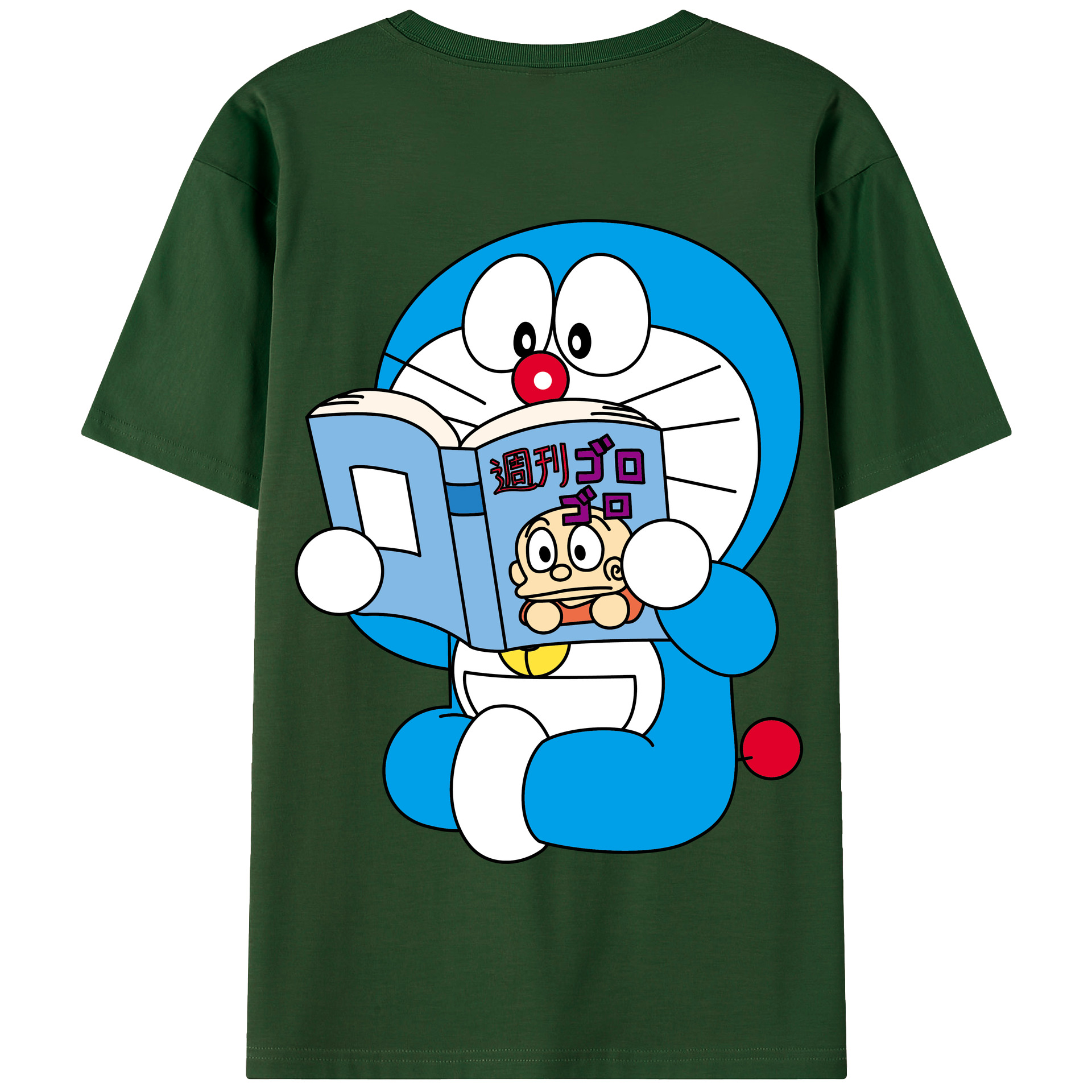 （画像用） ドラえもん Doraemon 綿100％半袖Tシャツ（背面プリント）